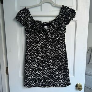 Floral off shoulder dress